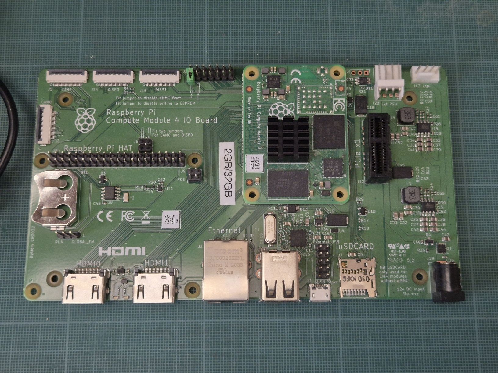 Raspberry Pi PC: Raspberry Pi Compute Module 4 2/32 + IO Board + PSU 3000mA – Usato da Le Noirmont venduto da le_nico