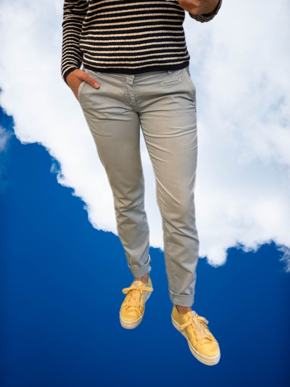 Pantaloni: Mason's Chino Hose in hellblau Gr 34 – Usato da Laufenburg venduto da VintageMuesli