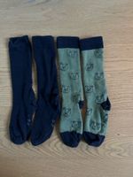 Jako-o 2 Paar Kinder Kniestrümpfe Bärenmotiv,  blau Gr 27-30