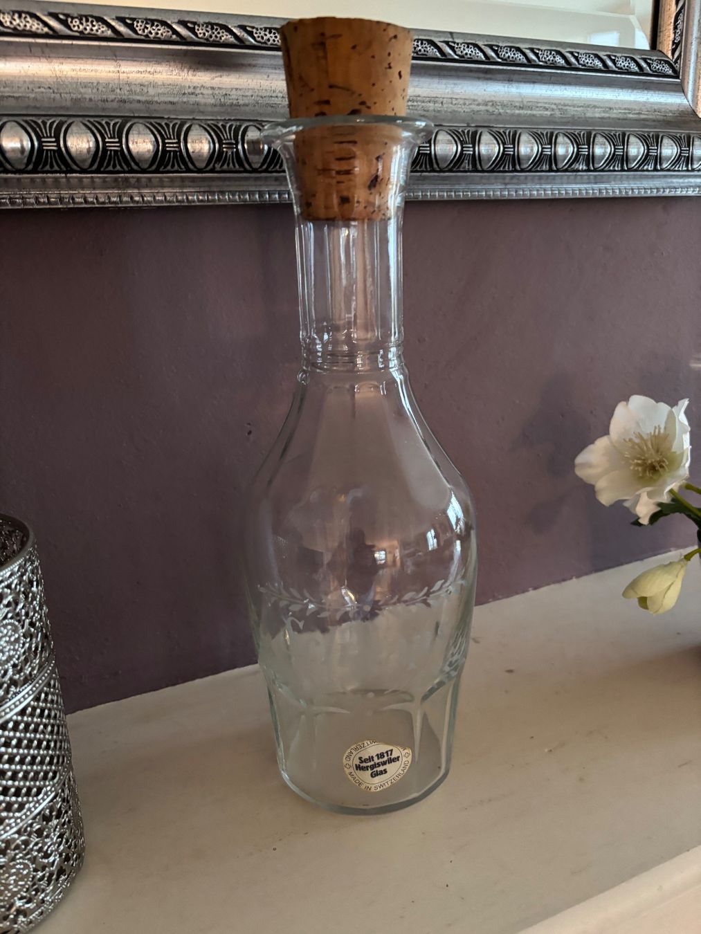 Glasi Hergiswil Caraffe: Hergiswil schöne Schnapsflasche – Usato da Balsthal venduto da Uroby
