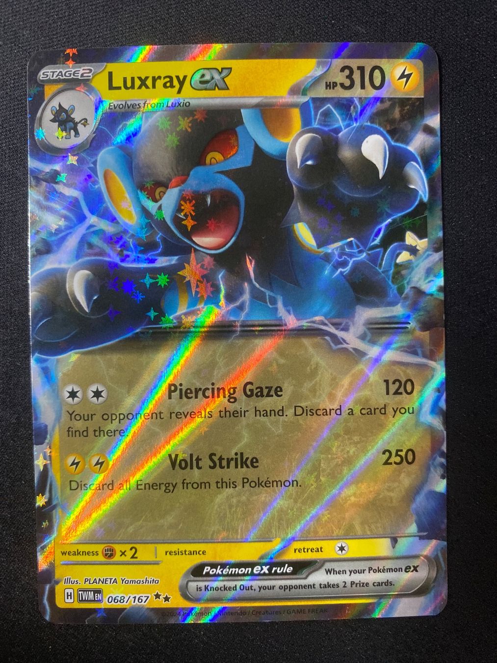 Pokémon Carte collezionabili: Luxray ex 68 - Luxtry - Twilight Masquerade - EN – Nuovo (secondo la descrizione) da Hausen AG venduto da Shrade