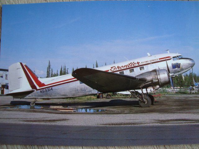 Ansichtskarten: Frontier Flying Service DC-3 N59314 – Neu und originalverpackt aus Thun von Abigboss