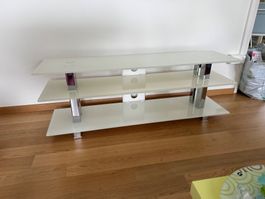 Gut erhaltenes Glas Fernseh-Möbel/TV-Möbel
