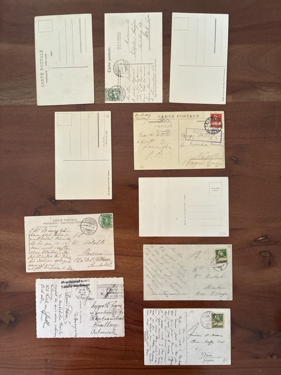 Cartes postales: 18 Ansichtskarten Schweiz von Freiburg FR – D'occasion à Oftringen par Cla.vD.74 3