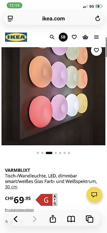 Ikea Lampade: Neu! Ikea varmblixt lampe – Nuovo (secondo la descrizione) da Dübendorf venduto da rocki07 2