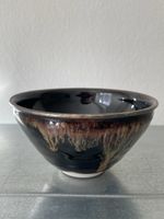 Japanese Tenmoku Tea Bowl With Fukurin