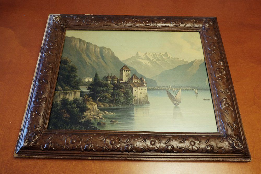 Gemälde: Château de Chillon - Tableau – Gebraucht aus Morgins von Laurentcorinne