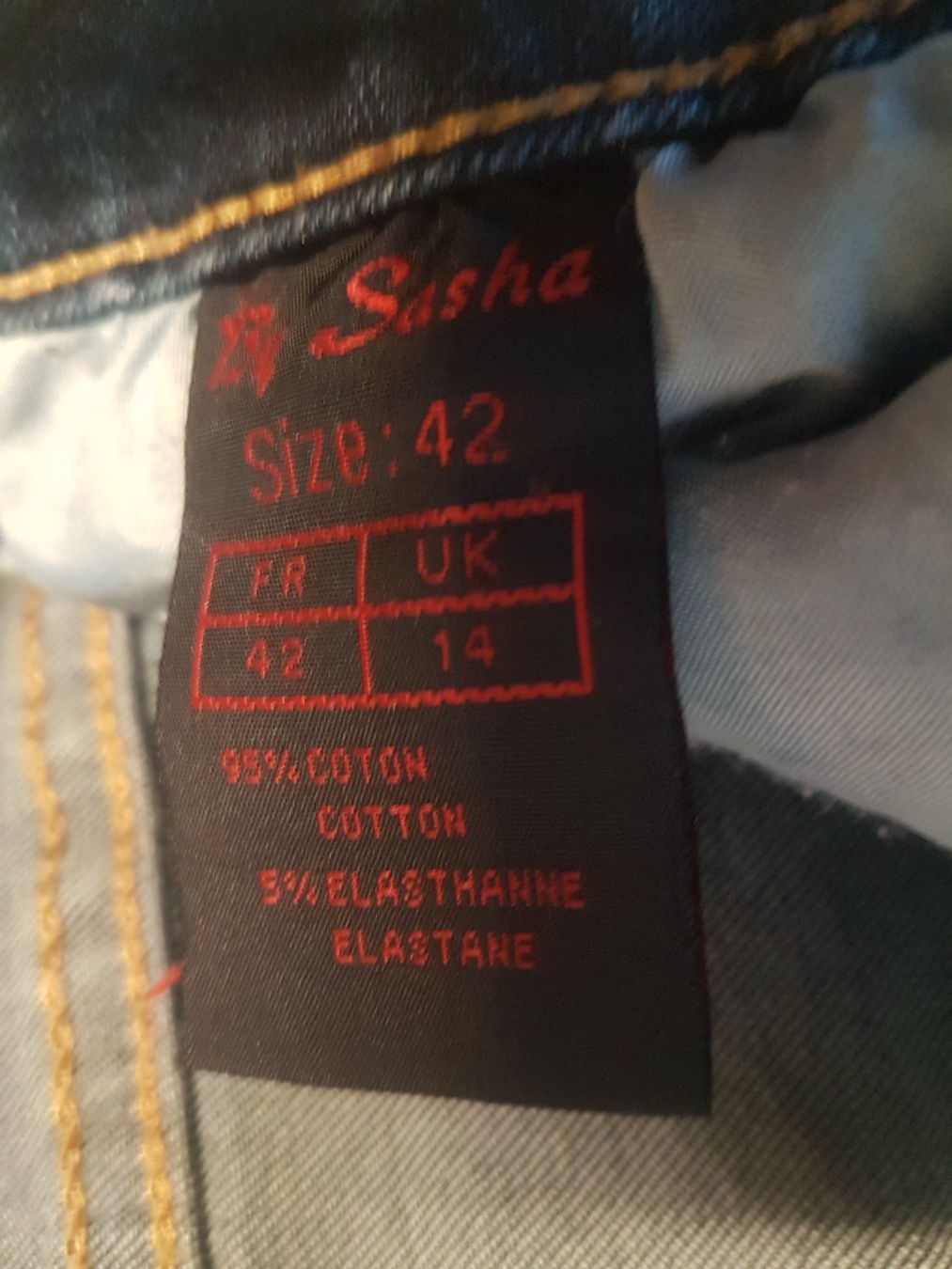 Jeans: Pantalon jeans bleu taille 42 marque By Sasha 95% coton – Gebraucht aus Villiers von san_jn5w 3