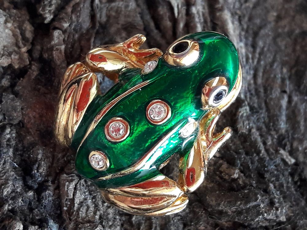 Ansteck Pin Frosch Fröschli grün | Kaufen auf Ricardo