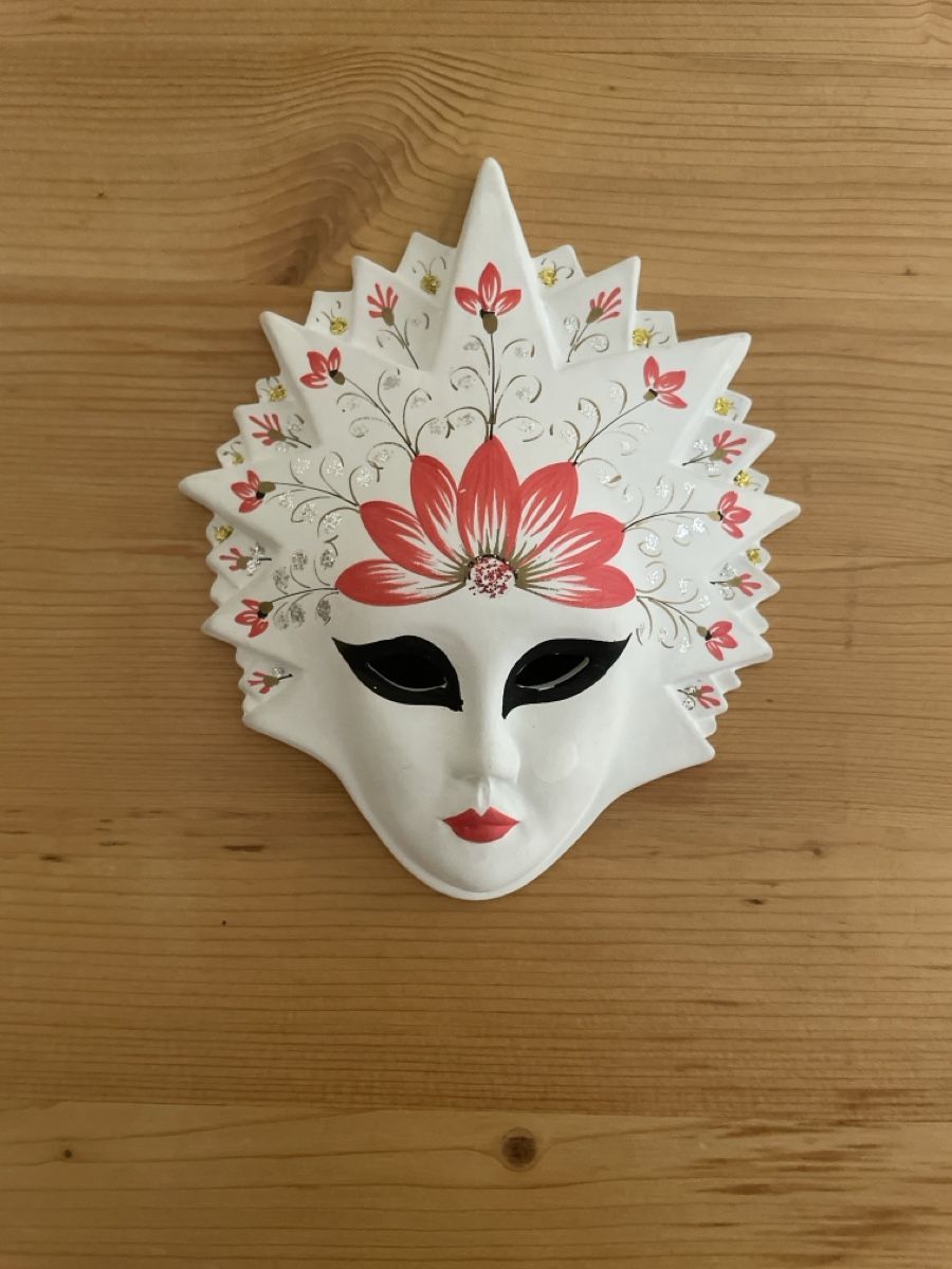 Tutte le decorazioni: Deko Maske weiss mit Blumen verziert – Nuovo (secondo la descrizione) da Spreitenbach venduto da Gloxinia