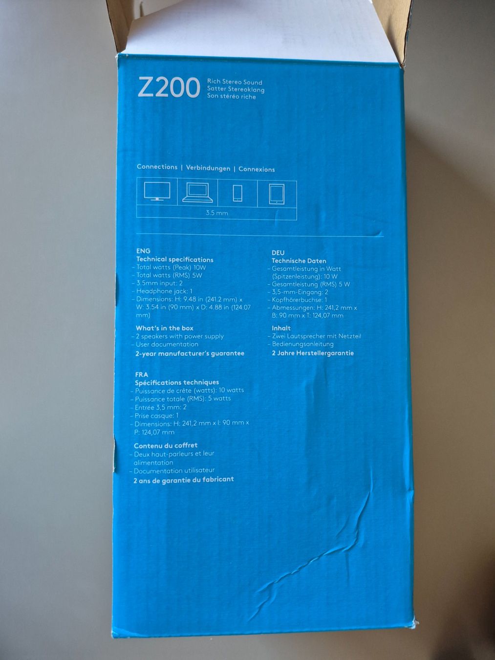 Logitech Casse acustiche: Logitech Z200 PC Sound System 10W – Usato da Winterthur venduto da ale_7v5y 2