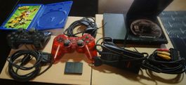 PlayStation 2 Konsole mit Spielen und Zubehör