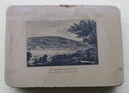 Litho-Stein, Ansicht der Stadt Zürich gegen osten 38 x 27 cm