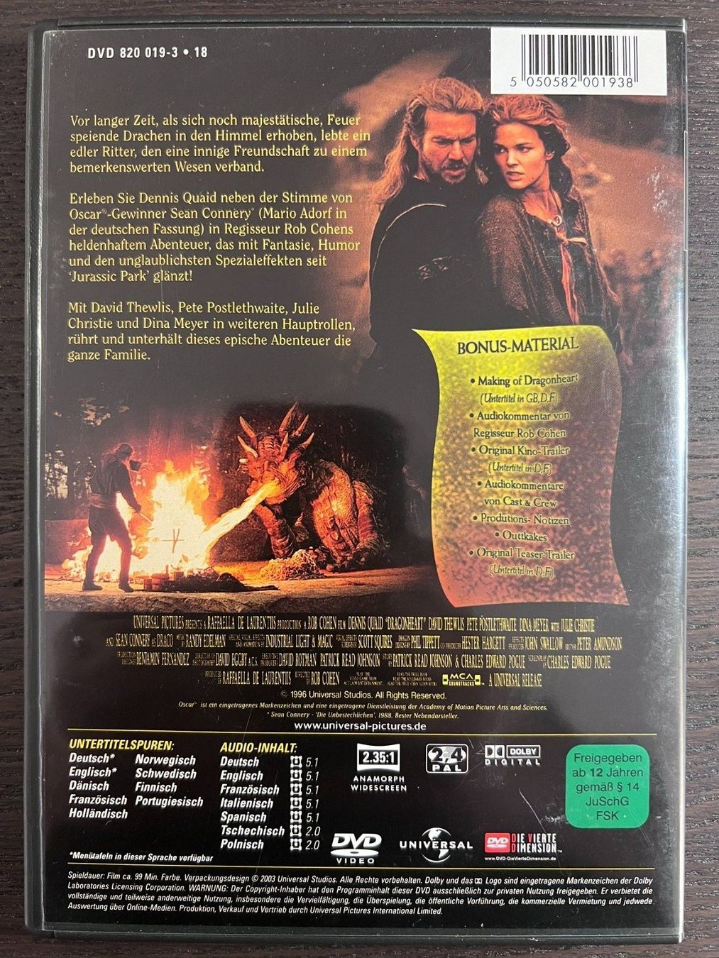 Tutti i DVDs: Dragon Heart – Usato da Zürich venduto da FilmFreunde 1