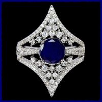 Bezaubernder Ring mit Saphir 925 Silber