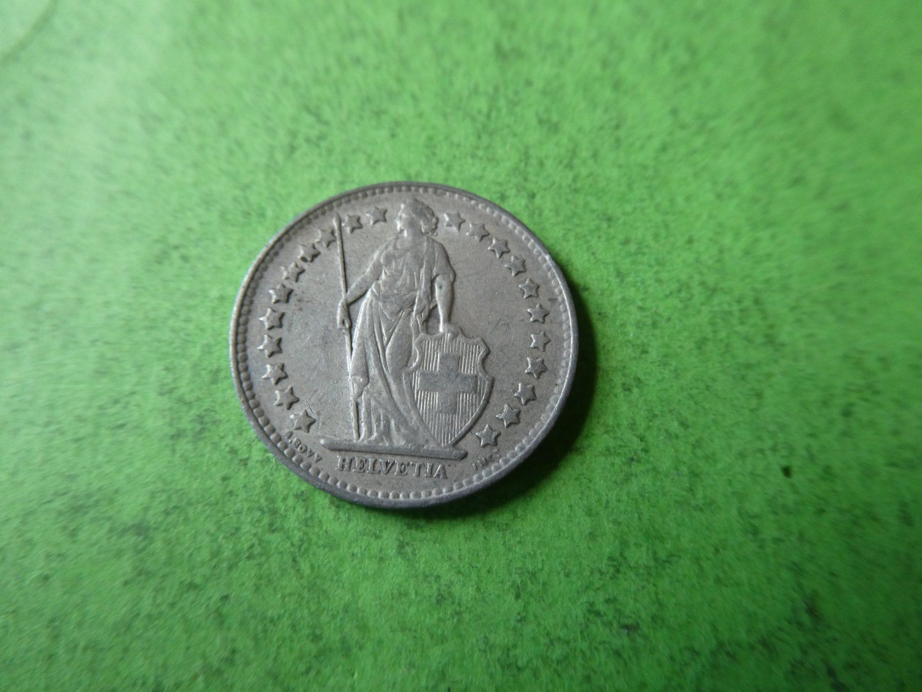 Tutti le monete: Schweiz 1950 1/2 Franken - Silber – Usato da Hinterforst venduto da Rohusri 1