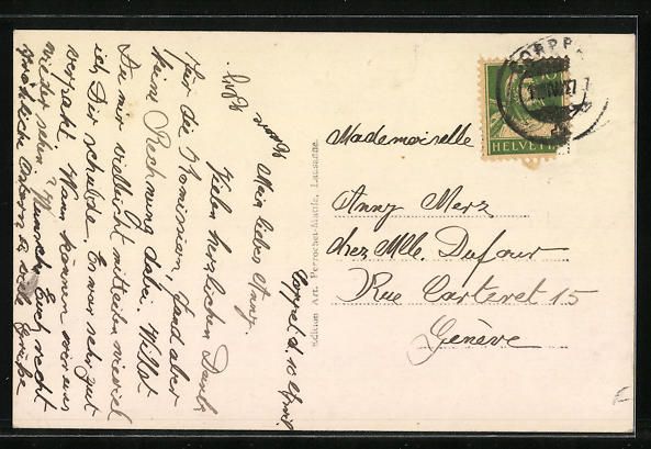 Cartoline postali: AK Coppet, Vue générale, 1927 – Usato da Berlin venduto da bartko-reher 1