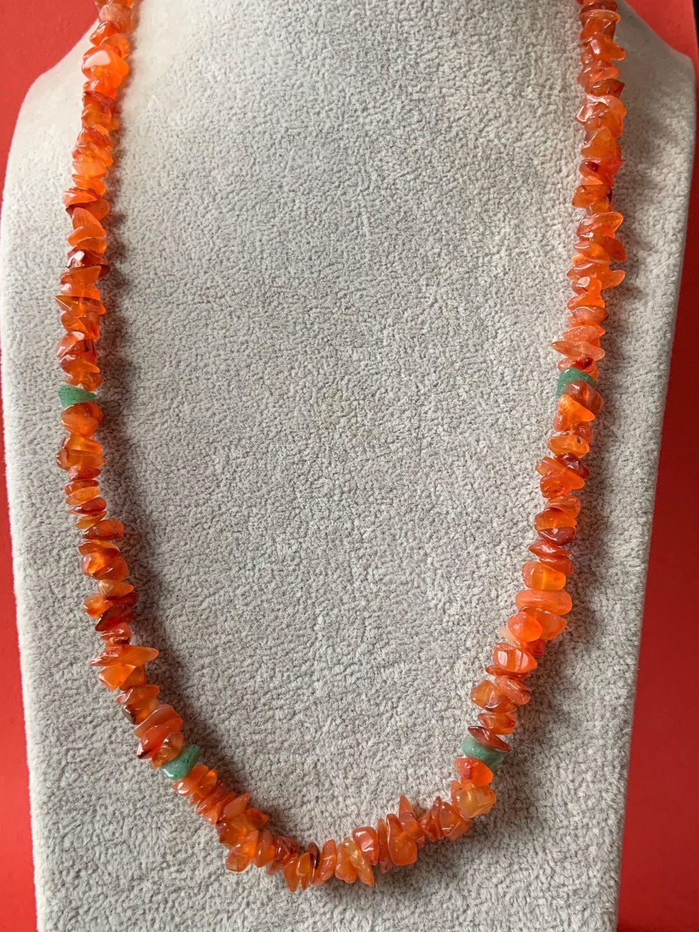 Catenine: Rotte Kette + Aventurin (62cm) – Usato da Laufen venduto da belleskulptur 7