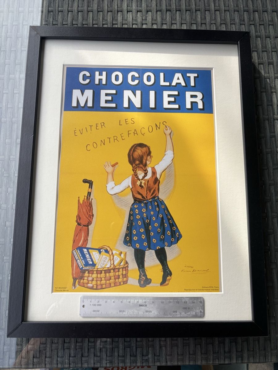 Foto & Immagini: Affiche Chocolat Menier, encadrée, vintage. – Nuovo (secondo la descrizione) da Corsier GE venduto da Bicio66