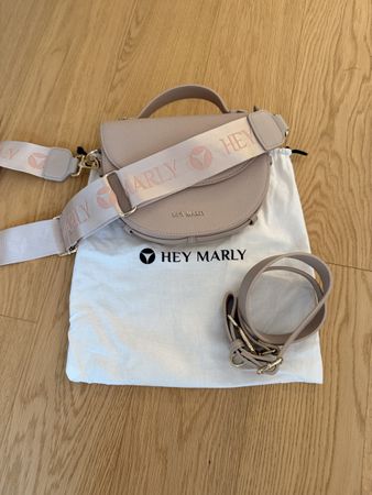 HEY MARLY Handtasche Nude Beige mit Wechselriemen