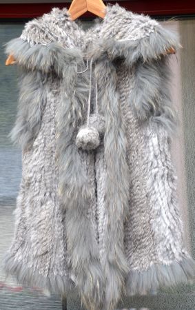 F4 Angelique  Weste Murmeltier - Kani Gilet marmotte-lapin