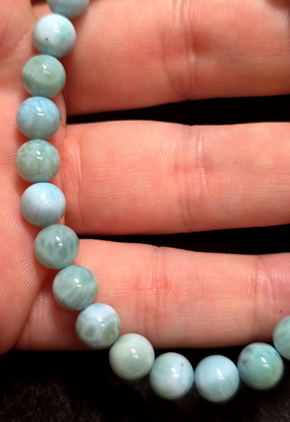 Minerali & Pietre curative: Larimar Armband D 7.1mm – Nuovo e nell'imballaggio originale da Matzingen venduto da Shay_Crystalz 2