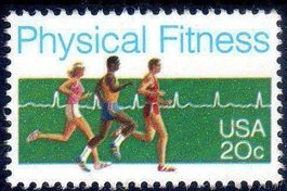 USA PHYSICAL FITNESS * UNGEBRAUCHT OHNE GUMMI * - S82