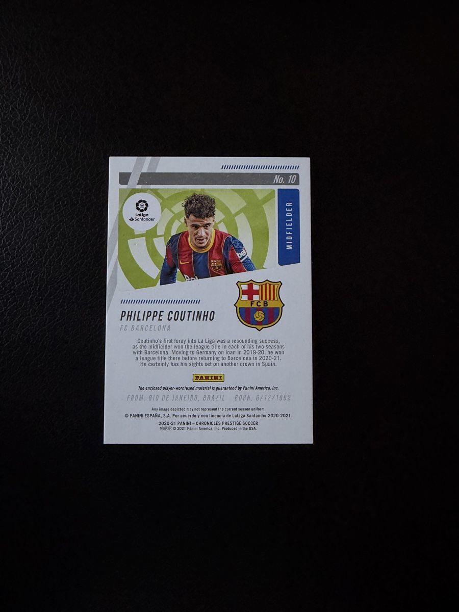 Panini Sammelbilder & Trading cards: Philippe Coutinho 077/299 Jersey Patch – Neu (gemäss Beschreibung) aus Wängi von wasad 1