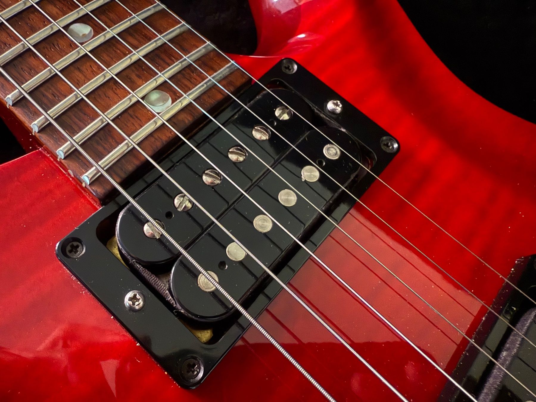 PRS Strumenti musicali: PRS Custom 24 10-top 1997 Scarlet Red (3.6kg) – Usato da Düdingen venduto da ChrisSpareShelf 4