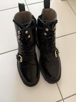 Black Boots With Gold Buckles Size 37 