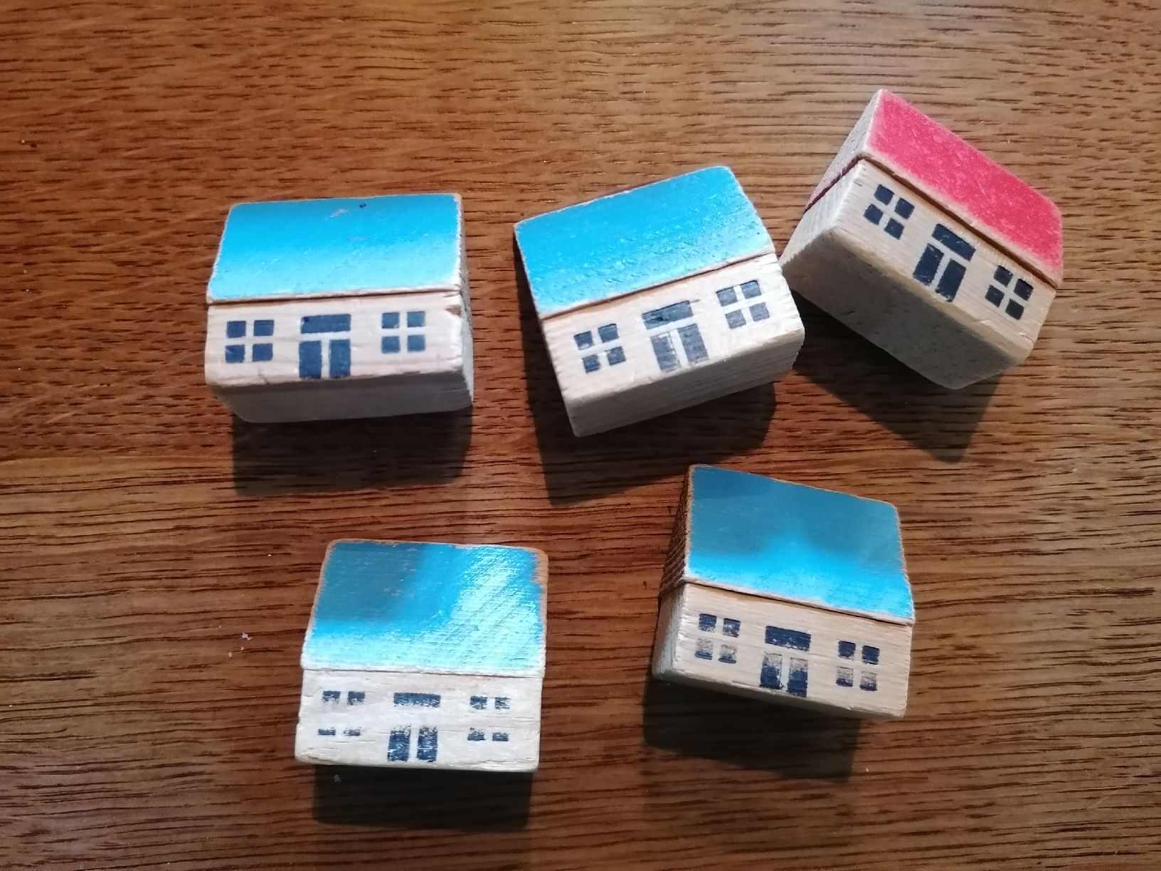 Giocattoli: GDR Holzspielzeug Häuser, Vintage – Usato da Kaltacker venduto da Ddudi 1