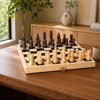 Jeu d'échecs pliable en bois ( NEUF )