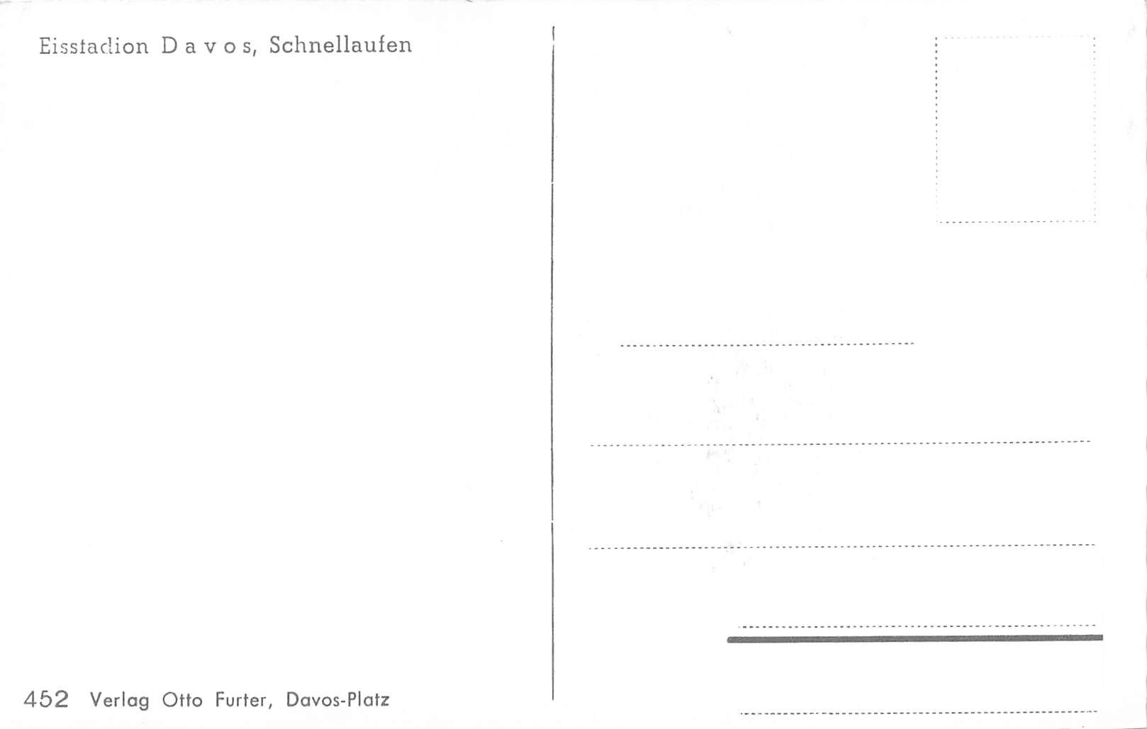 Cartoline postali: Davos GR Eisstadion Schnelllaufen – Usato da Biasca venduto da Blenio71 1