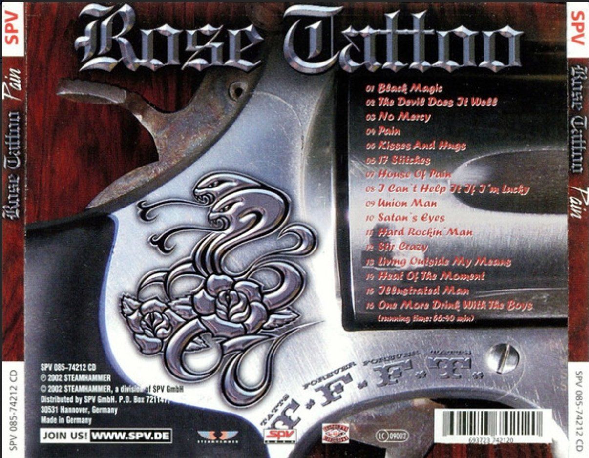 CD: Rose Tattoo - Pain – Usato da Brunnen venduto da Barfly5 1