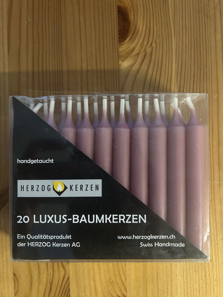 Candele: Baumkerzen "Lila" 20stk. – Nuovo e nell'imballaggio originale da Ebikon venduto da StivaQ