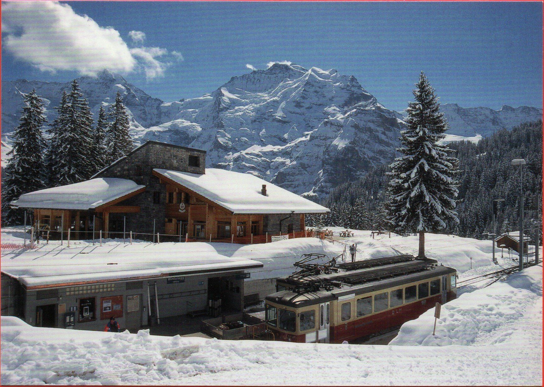 Ansichtskarten: MÜRREN Bahn bei Winteregg – Neu (gemäss Beschreibung) aus Jona von philajona