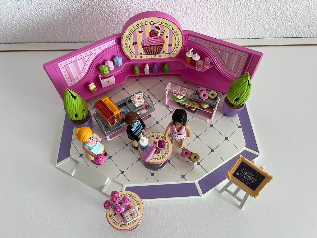 Café Cupcake Playmobil 9080 - Set De Construction D'occasion En Super état