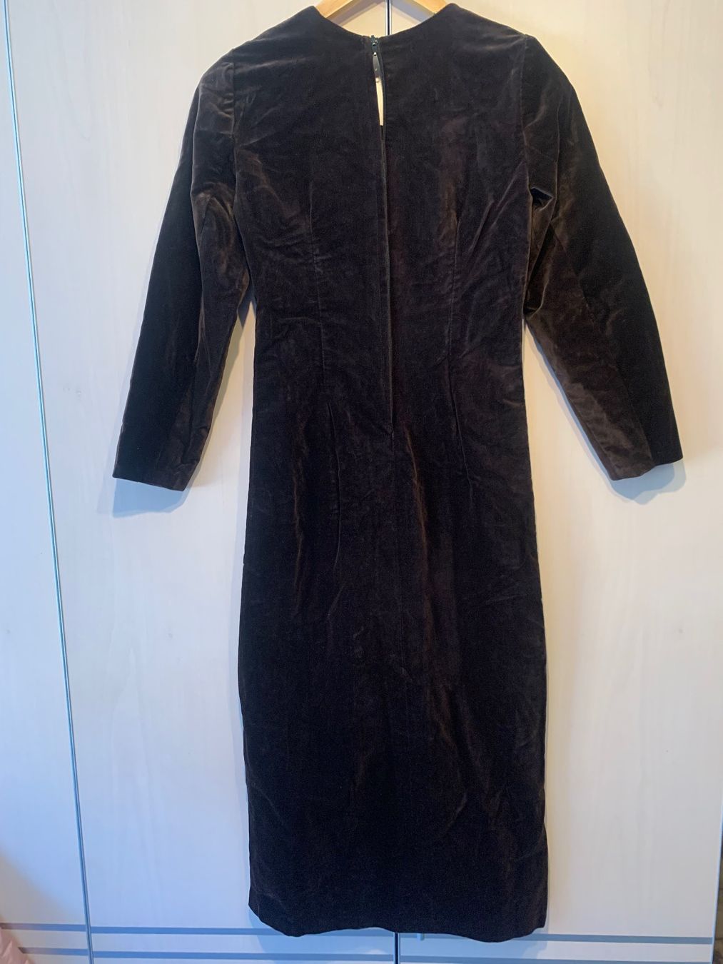 Vestiti: Samtkleid, Vintage Braun, Gr. S – Usato da Rosshäusern venduto da MiJoDoOl 2