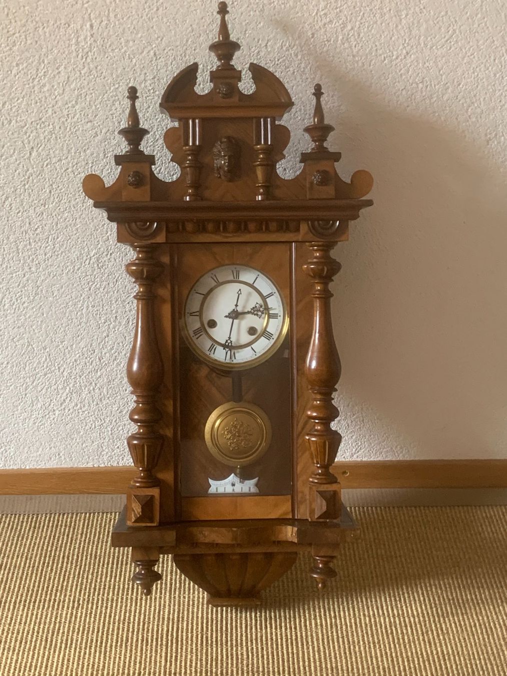 Orologi da terra & Orologi da parete: Antike Wanduhr Regulator – Usato da Untersiggenthal venduto da Ophus