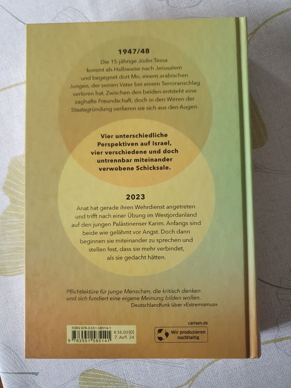 Bücher: Buch Über den Dächern Jerusalems Anja Reumschüssel – Gebraucht aus Winterthur von Natascha_1994 1