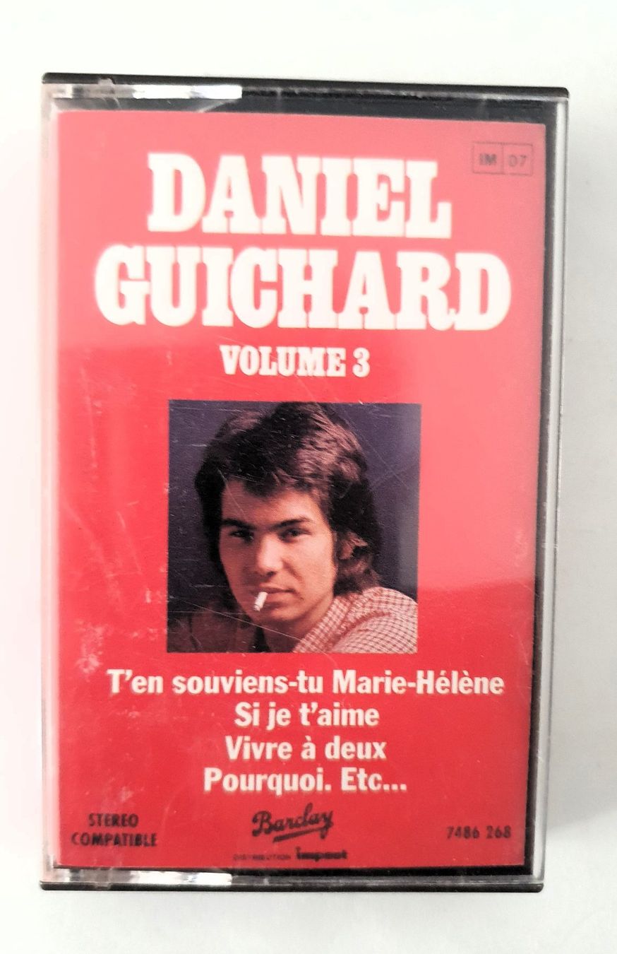 Musicassette: Daniel Guichard, Volume 3, Barklay 7486 268, 1980 – Usato da Martigny venduto da Abm1000