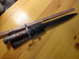 Bajonett mit Scheide  Länge 43cm