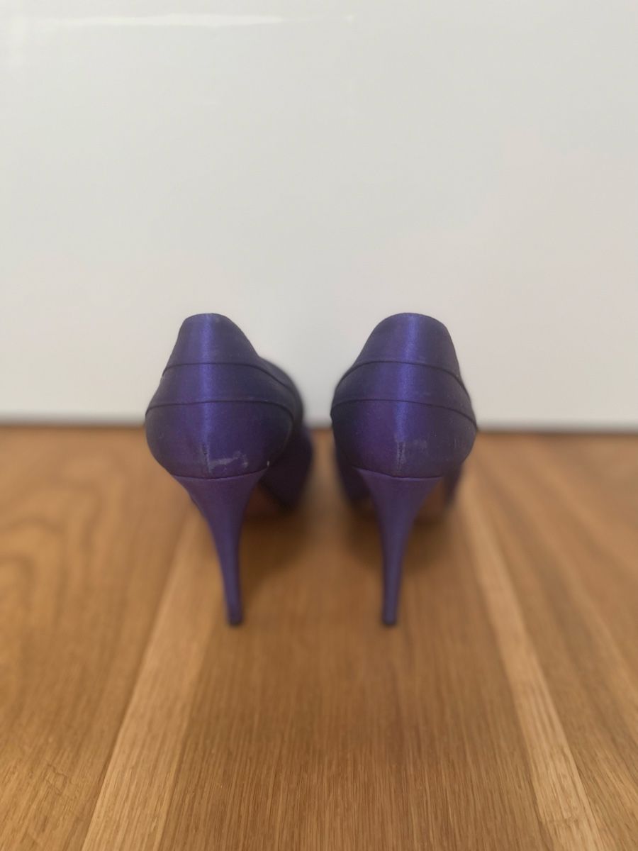 Navyboot Damenschuhe: Peeptoe/ Pumps lila gr.38 – Gebraucht aus Luzern von Cyrill81 2