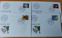 FJ1998 - 4 FDC Pro Juventute 1998