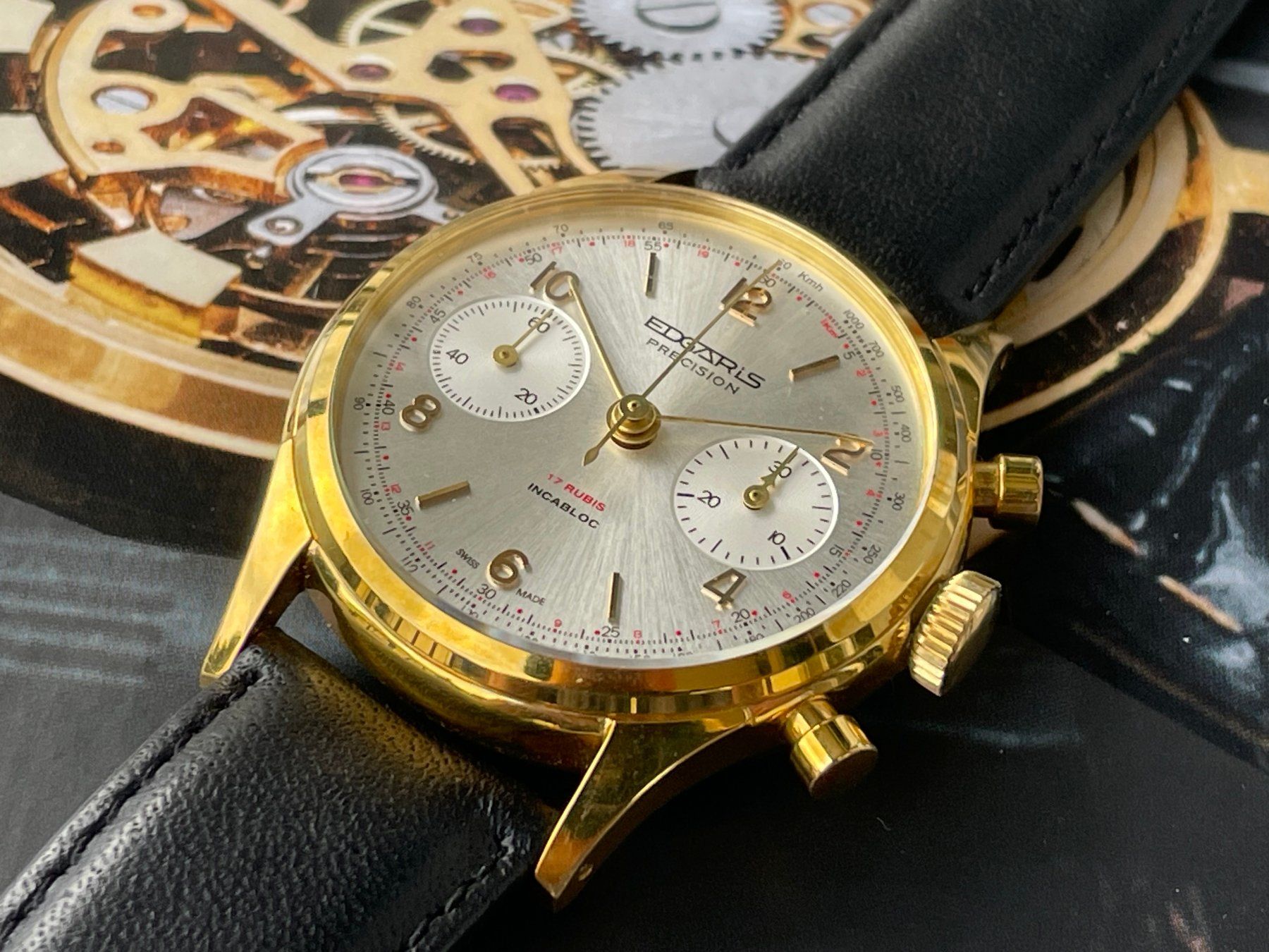 Orologi: Edgaris Vintage Chronograph NOS – Nuovo (secondo la descrizione) da St. Gallen venduto da sqzxm72 2