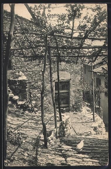 Ansichtskarten: AK Gandria, Un vicolo, 1907 – Gebraucht aus Berlin von bartko-reher
