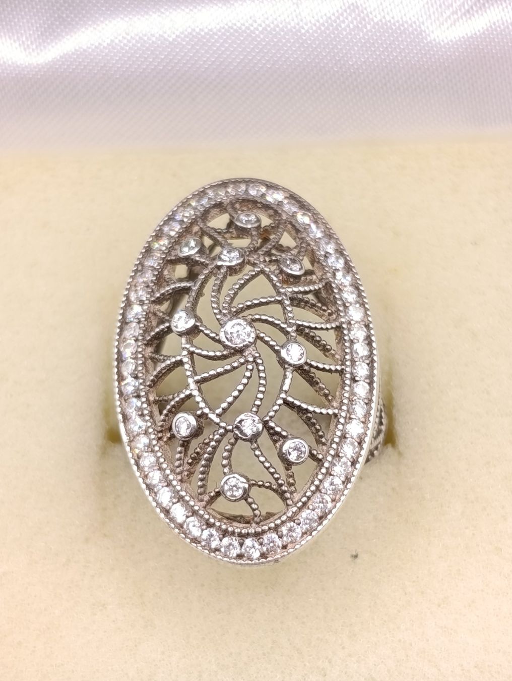 Anelli: Jugendstil einmalige 925er Silber Mega schöne Ring um 1900j – Usato da Steffisburg venduto da 1.Schmuckschatulle 1