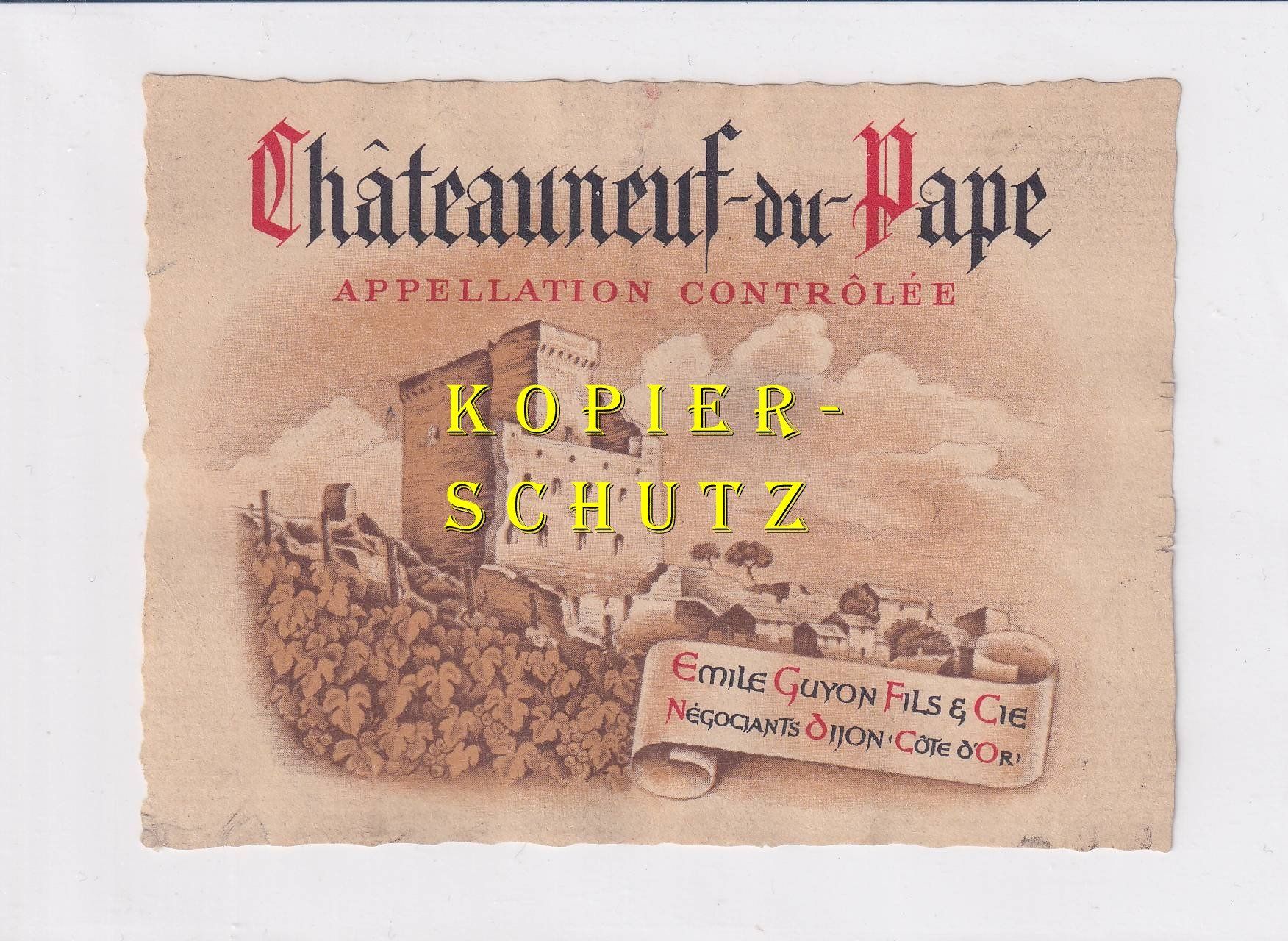 Carta: Etikette - Châteauneuf-du-Pape /bd – Usato da Hombrechtikon venduto da Rudolf07
