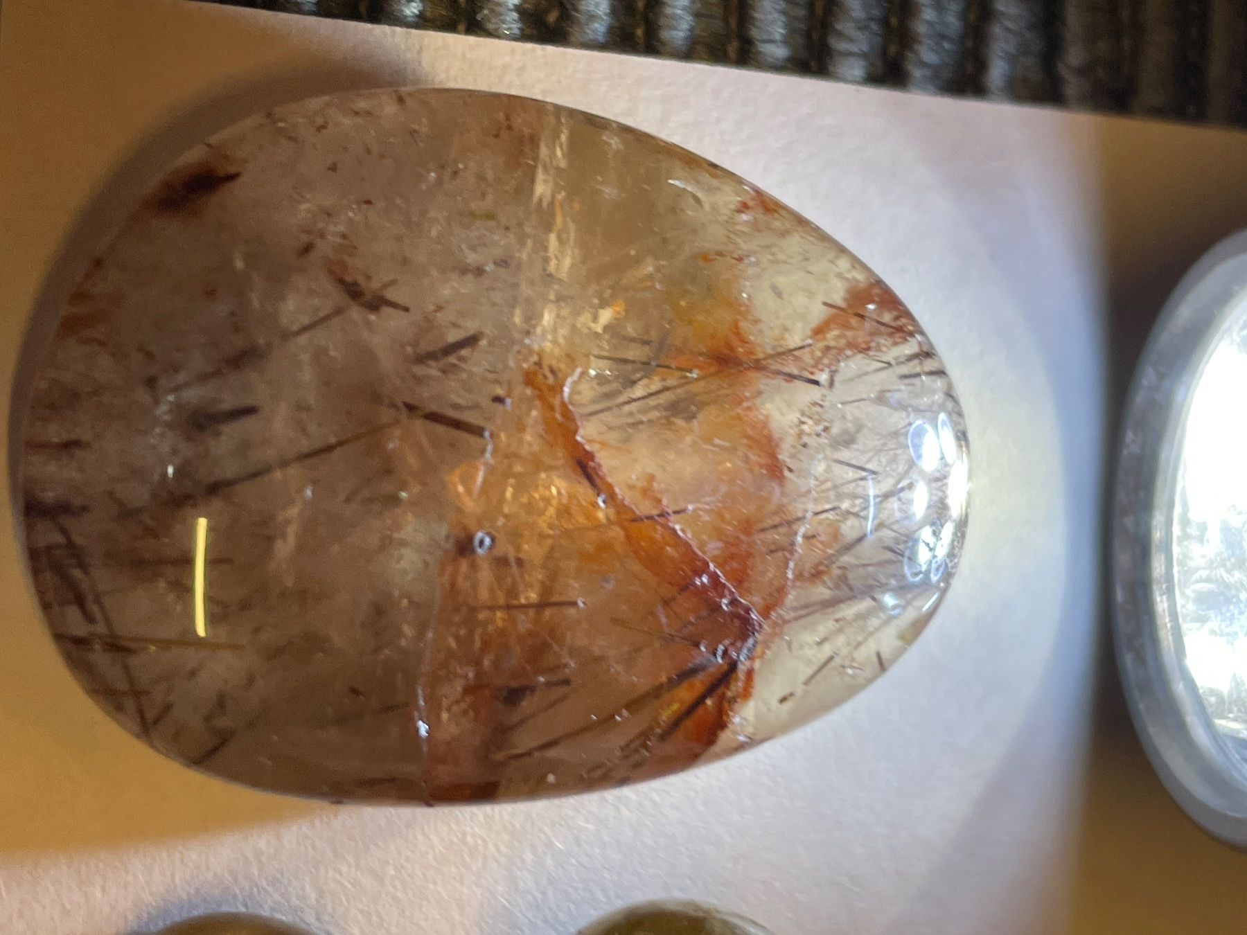 Pietre preziose: Rutil Quarz Edelstein / Heilstein – Nuovo (secondo la descrizione) da Rümlang venduto da resale35 2