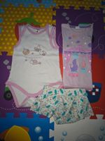Badehose, T-Shirt und Body in grösse 80